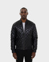 FRANKY MEN'S LEATHER BOMBER JACKET